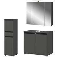 Badezimmer-Set 9942-547 Graphit B/H/T: ca. 124x200x34 cm 9942-547 - Graphit (124,00/200,00/34,00cm) - Germania