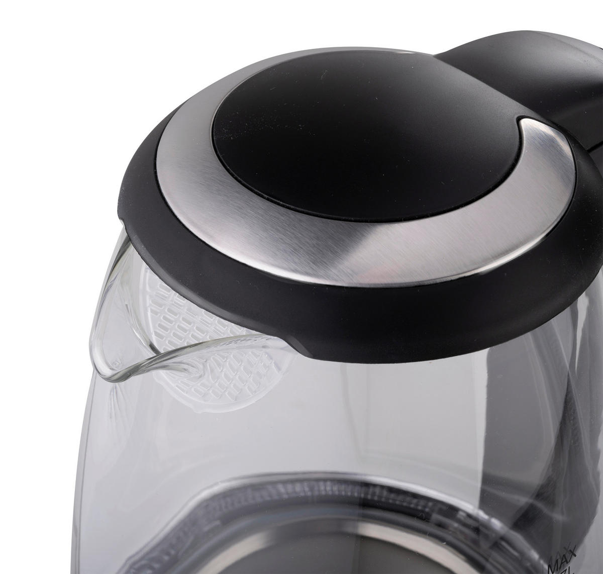 Alpina Glaswasserkocher schwarz Glas Edelstahl ca. 1,7 l Wasserkocher_Glas - schwarz (1,70l) - Alpina