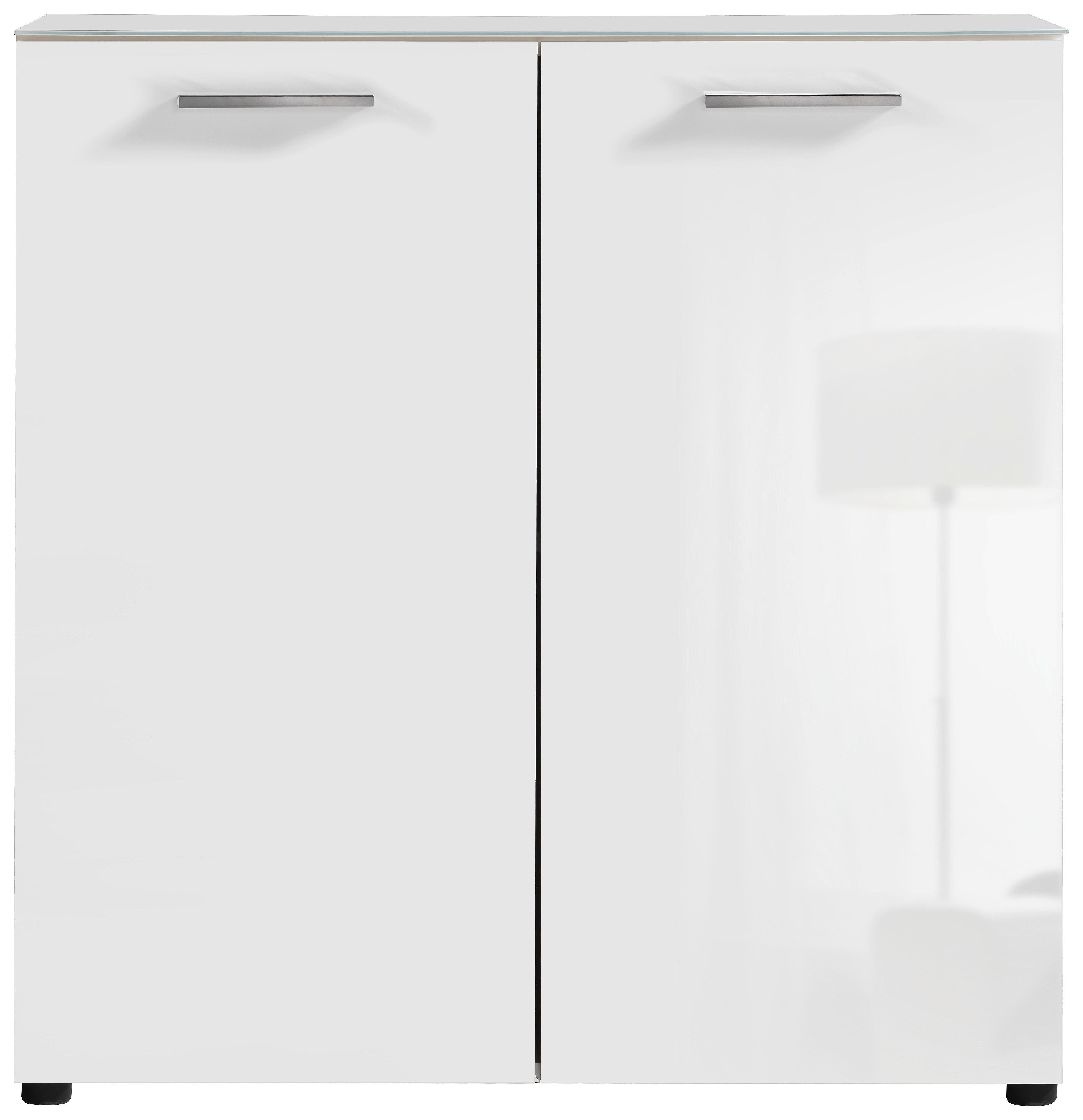 Kommode Rio weiß weiß glänzend B/H/T: ca. 80x83x35 cm Rio - weiß (80,00/83,00/35,00cm)