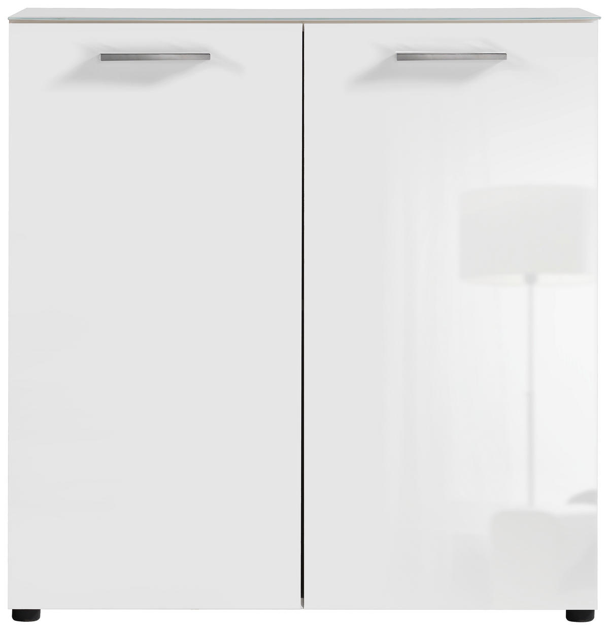 Kommode Rio weiß weiß glänzend B/H/T: ca. 80x83x35 cm Rio - weiß (80,00/83,00/35,00cm)