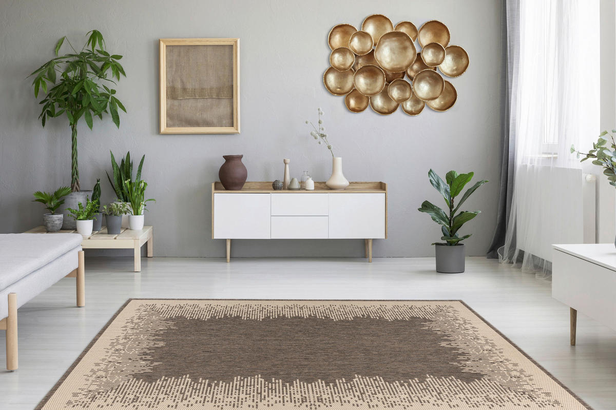 360Living Teppich Splash braun B/L: ca. 200x290 cm Splash - braun/creme (200,00/290,00cm) - 360Living