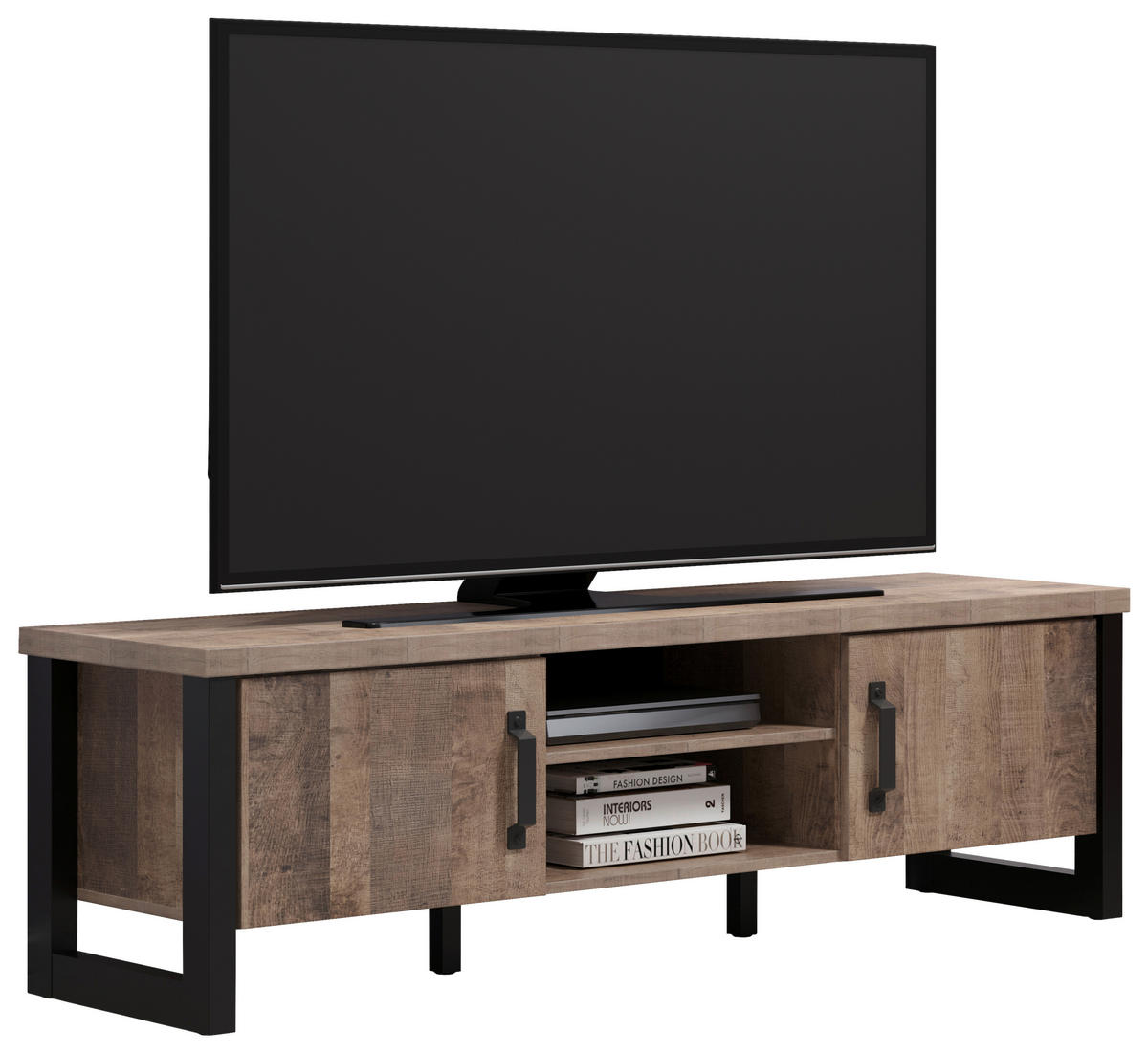 TV-Lowboard Emile Eiche Tabak Nachbildung B/H/T: ca. 166x50x45 cm Emile - Eiche (166,00/50,00/45,00cm) - Trendteam