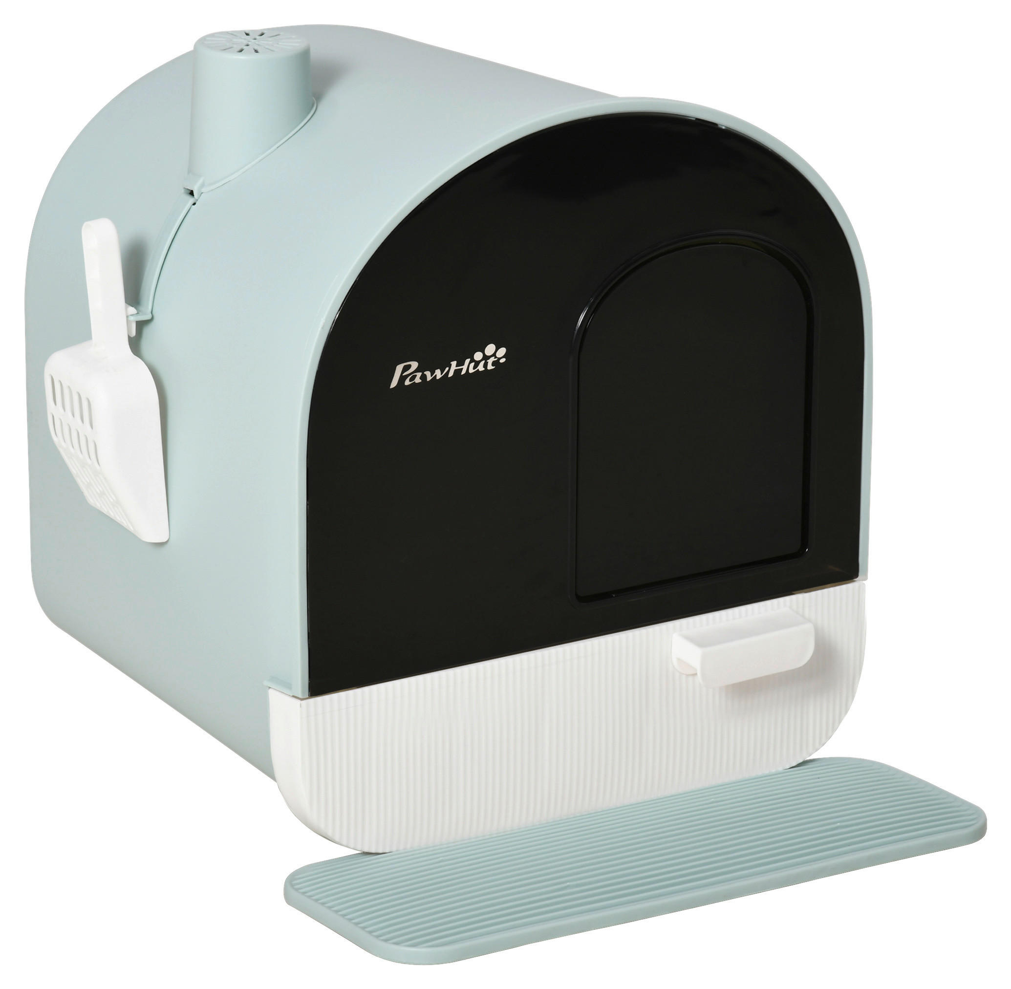 PawHut Katzentoilette grün Kunststoff B/H/L: ca. 44x47x43 cm Katzentoilette - grün (43,00/44,00/47,00cm) - PawHut