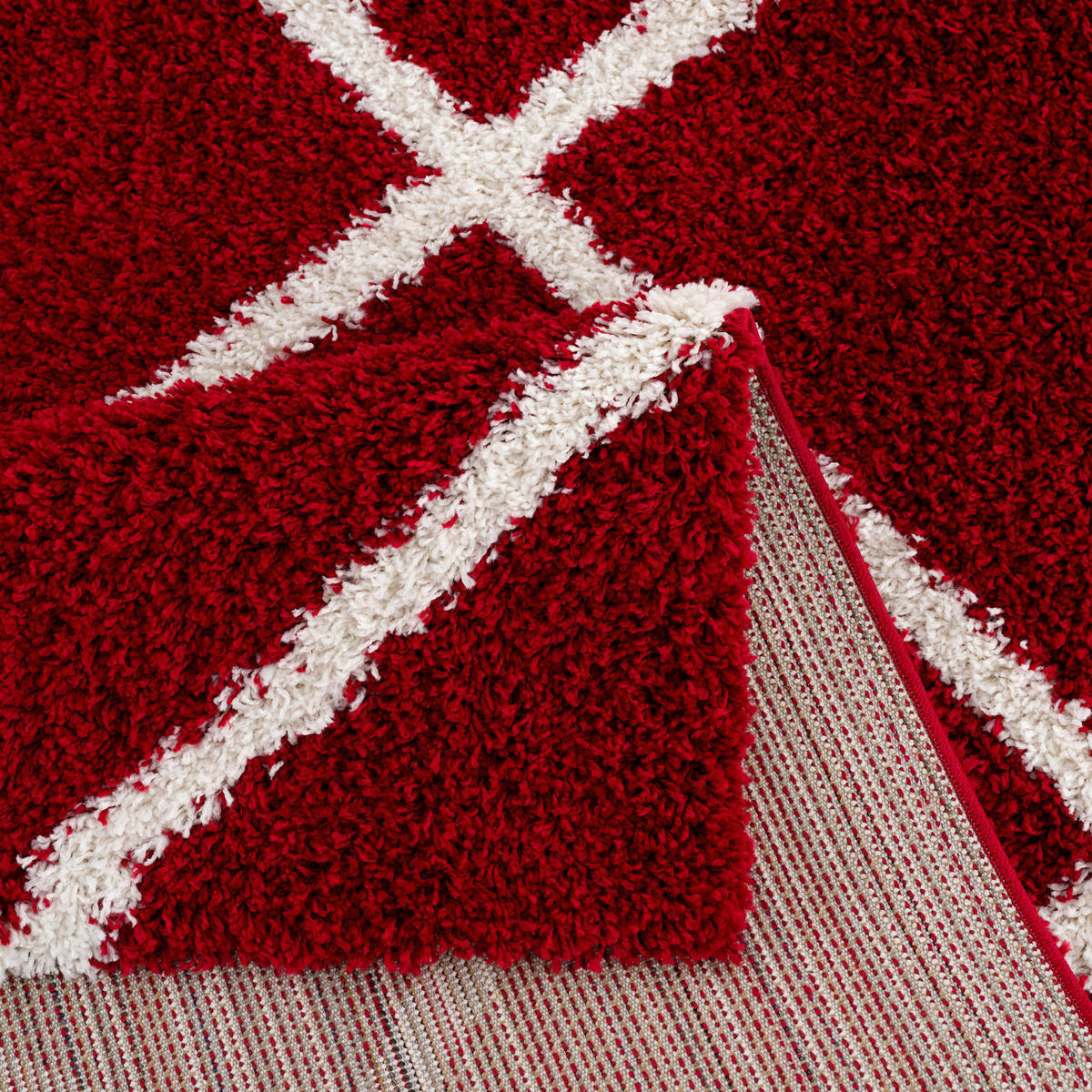 Sanat Hochflorteppich MADRID rot B/L: ca. 160x230 cm MADRID - rot (160,00/230,00cm) - Sanat