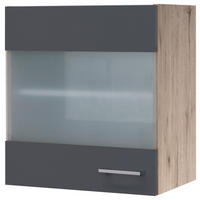 Glashängeschrank Morena grau matt B/H: ca. 50x54,8 cm Morena - Eiche/Basalt (50,00/54,80cm) - Flex-Well