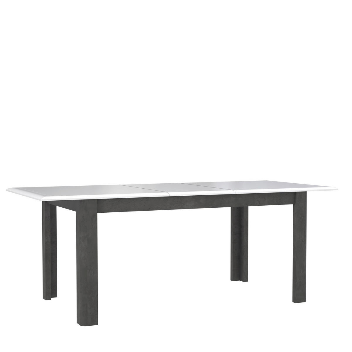 Esstisch  weiß Beton Optik B/H/T: ca. 160x78x90 cm Canne_Esstisch CQNT16-C662 - Beton/weiß (160,00/78,00/90,00cm)