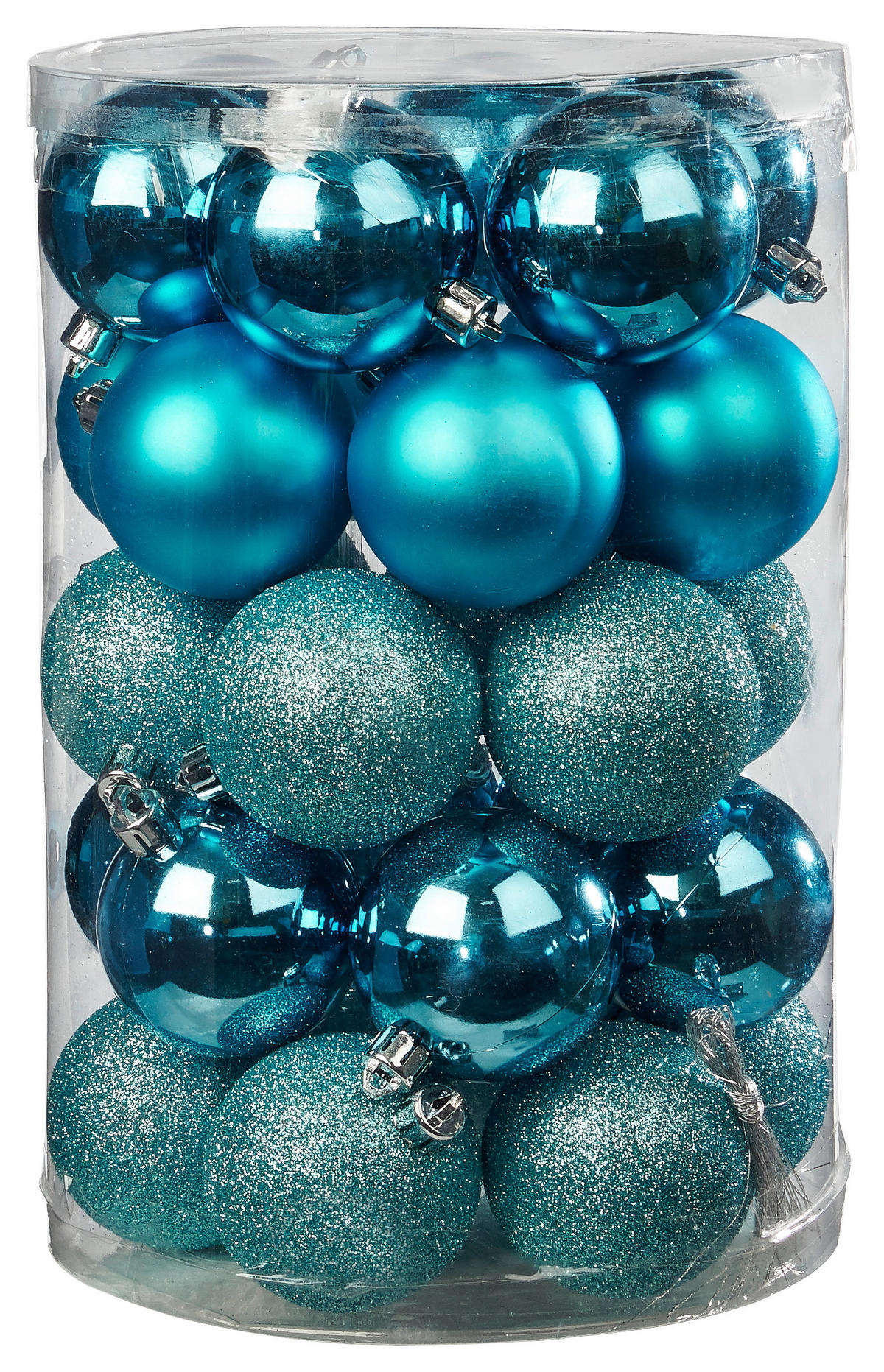 POCOline Weihnachtskugelset petrol D: ca. 6 cm Weihnachtskugelset_30tlg. - petrol (6,00cm) - POCOline