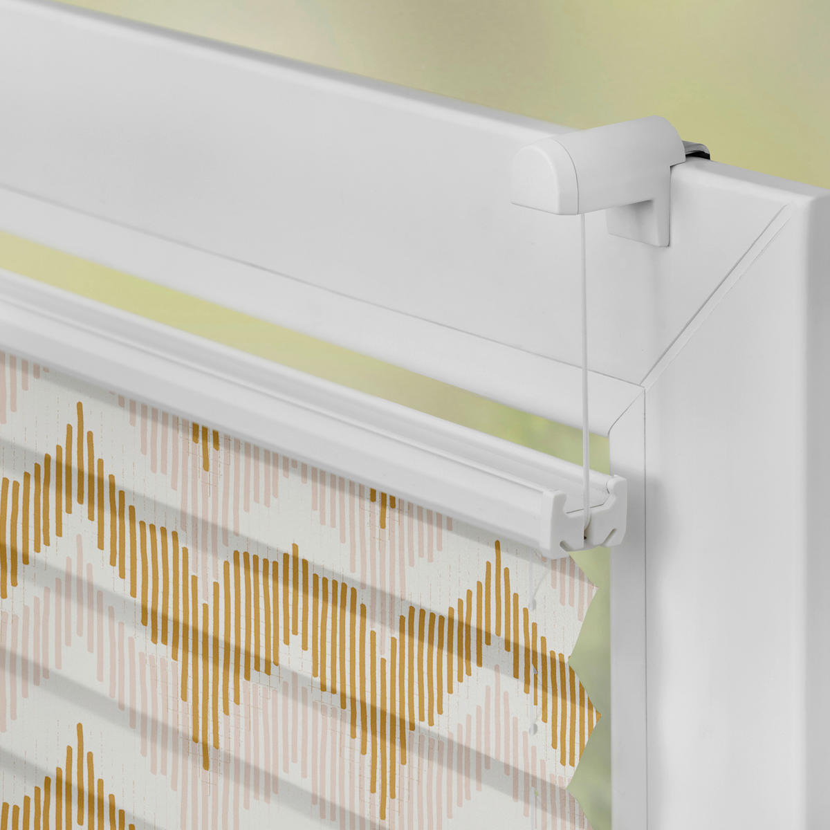 Spannplissee Boho Zig Zag gelb B/L: ca. 90x130 cm Boho Zig Zag - gelb (90,00/130,00cm) - LICHTBLICK