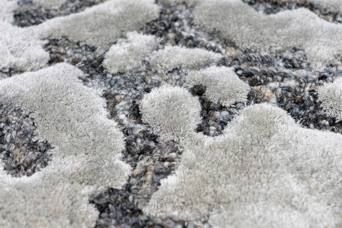 Arte Espina Kurzflorteppich Damast 400 braun B/L: ca. 120x180 cm Damast 400 - braun/creme (120,00/180,00cm) - Arte Espina