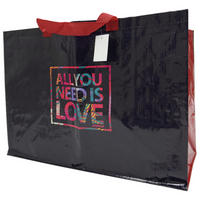 Einkaufstasche bunt B/H/L: ca. 55x30x40 cm Einkaufstasche_Poco - bunt/schwarz (40,00/55,00/30,00cm)