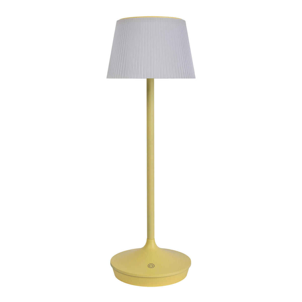LED-Solar-Tischleuchte gelb Metall Kunststoff B/H/T/D: ca. 13x38x13x13 cm EMMI - gelb (13,00/38,00/13,00cm) - Näve Leuchten