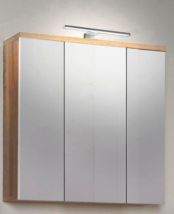 Spiegelschrank  Eiche Sonoma Nachbildung B/H/T: ca. 68,6x68,1x20 cm Veris_Spiegelschrank VERH13NB-Q34 - Eiche (68,60/68,10/20,00cm)