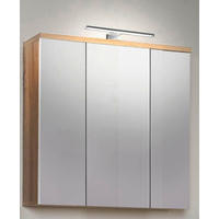 Spiegelschrank  Eiche Sonoma Nachbildung B/H/T: ca. 68,6x68,1x20 cm Veris_Spiegelschrank VERH13NB-Q34 - Eiche (68,60/68,10/20,00cm)