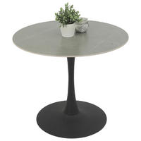 Esstisch Paola I Marmoroptik grau anthrazit H/D: ca. 75x90 cm Paola I - Marmoroptik/anthrazit (90,00/75,00cm) - Hela