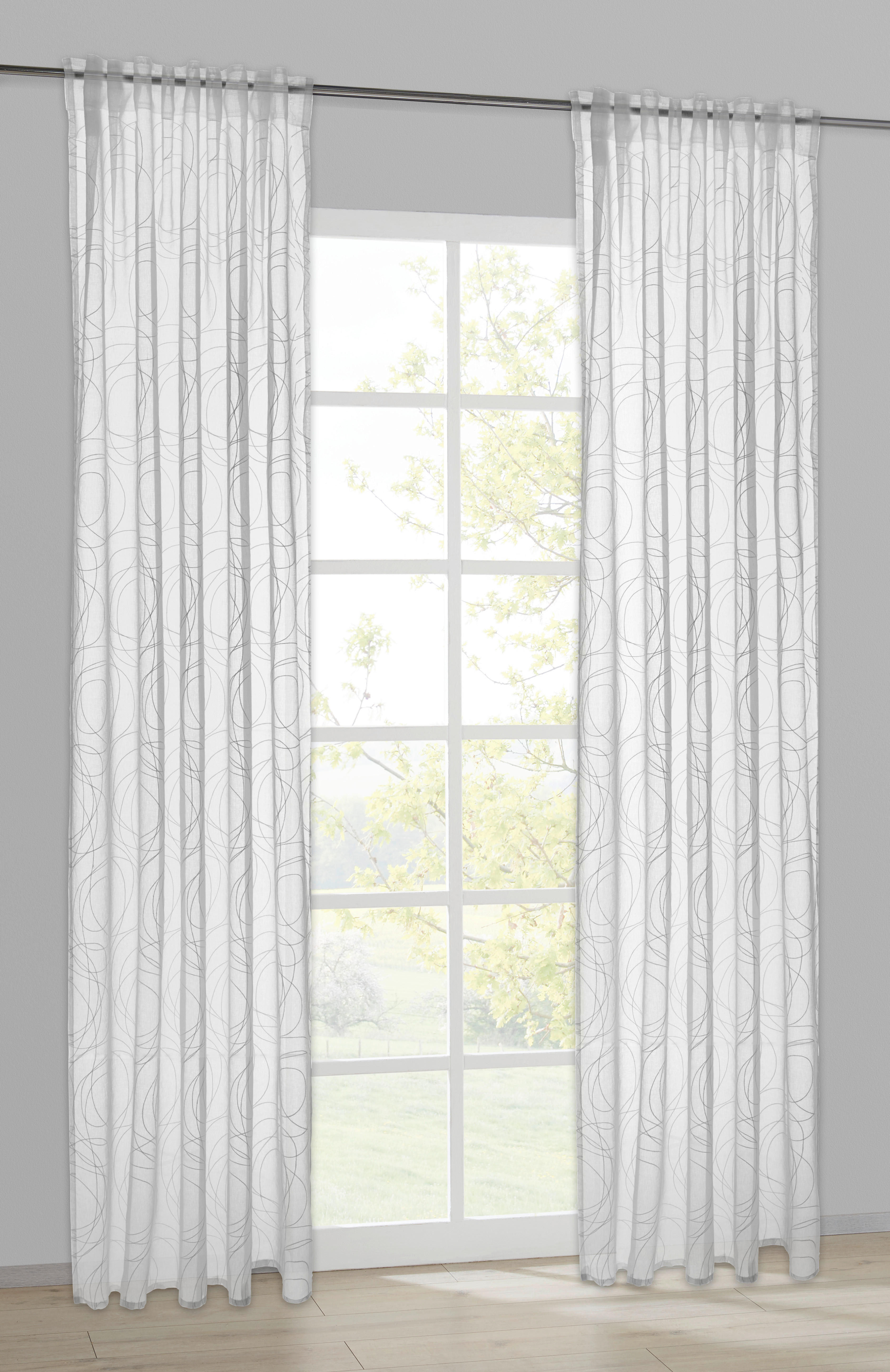 Kombivorhang Ditos weiß B/L: ca. 135x245 cm Ditos - weiß (135,00/245,00cm) - CASA CREATION