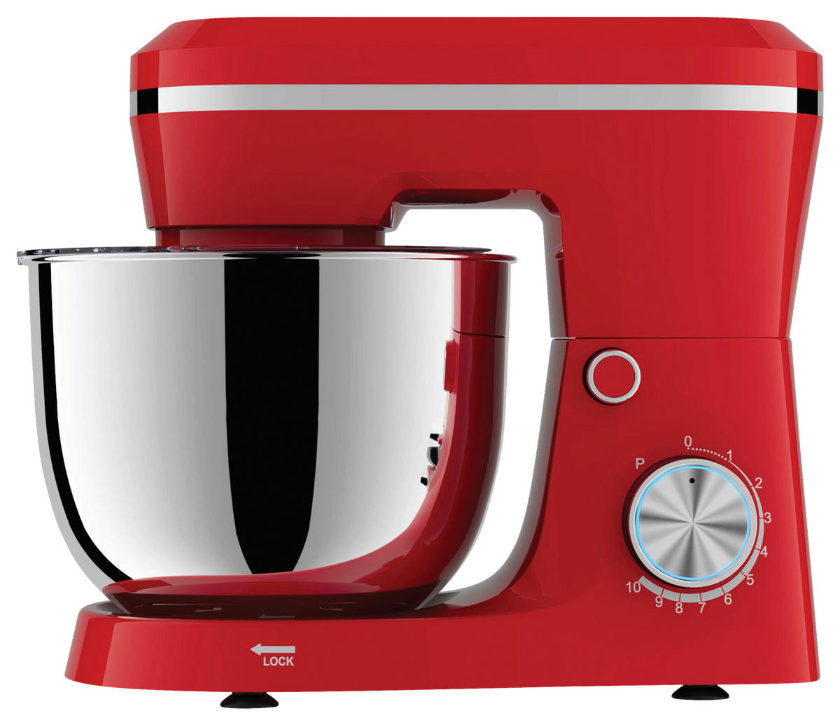 POCOline Knetmaschine Knetrax rot Metall Kunststoff B/H/L: ca. 22,55x31,45x36,1 cm ca. 4,5 l Knetmaschine 4,5l Knetrax - rot (36,10/22,55/31,45cm) - POCOline