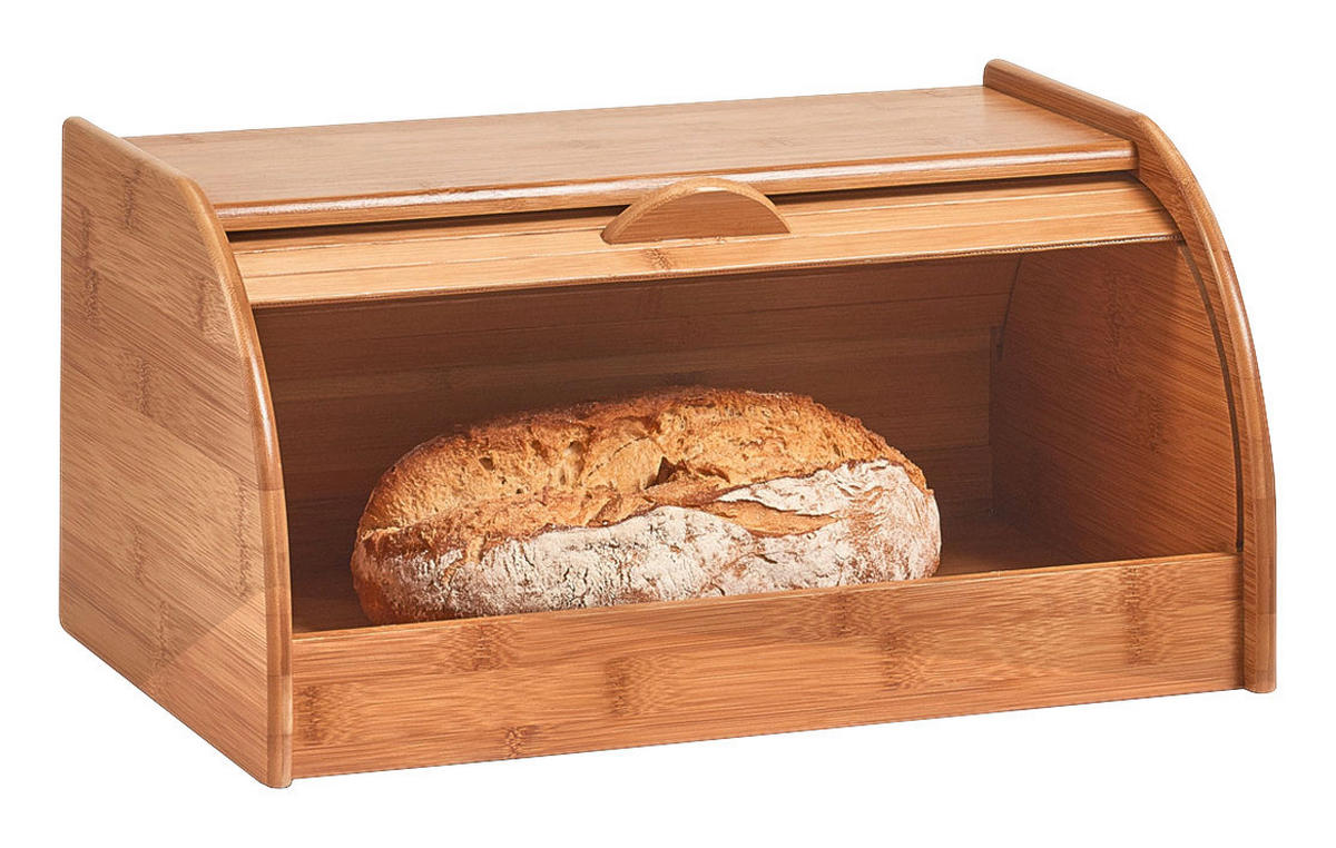 Zeller Rollbrotkasten natur Bambus B/H/L: ca. 26x20x40 cm Rollbrotkasten - natur (40,00/26,00/20,00cm) - Zeller