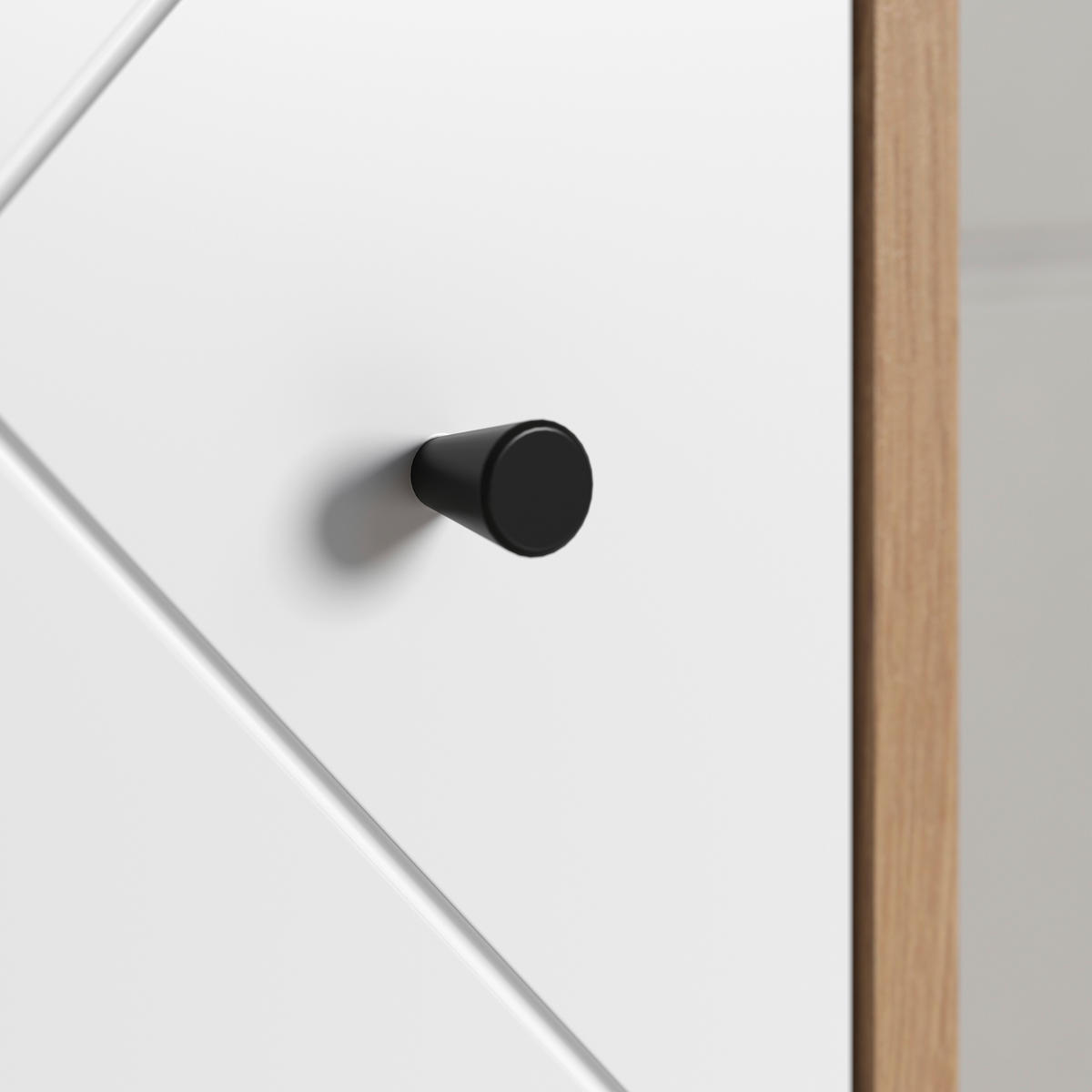Stauraumelement Touch Eiche Artisan Nachbildung weiß matt B/H/T: ca. 36x79x29 cm Touch - Eiche/weiß (36,00/79,00/29,00cm) - Trendteam