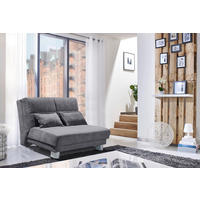 Schlafsofa Gina grau B/H/T: ca. 120x86x95 cm Gina - grau (120,00/86,00/95,00cm)