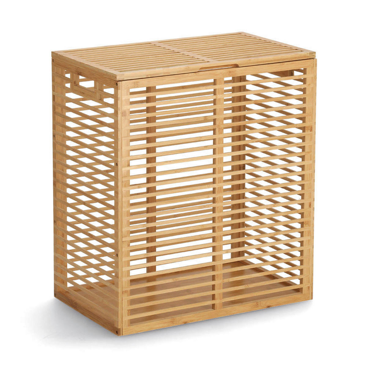 Zeller Wäschesammler natur Baumwolle B/H/L: ca. 33x61x535 cm Wäschesammler - weiß/natur (535,00/33,00/61,00cm) - Zeller