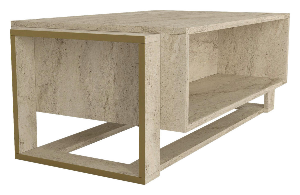 Couchtisch Bianco beige B/H/T: ca. 107x41x60 cm Bianco - beige (107,00/41,00/60,00cm) - moebel17