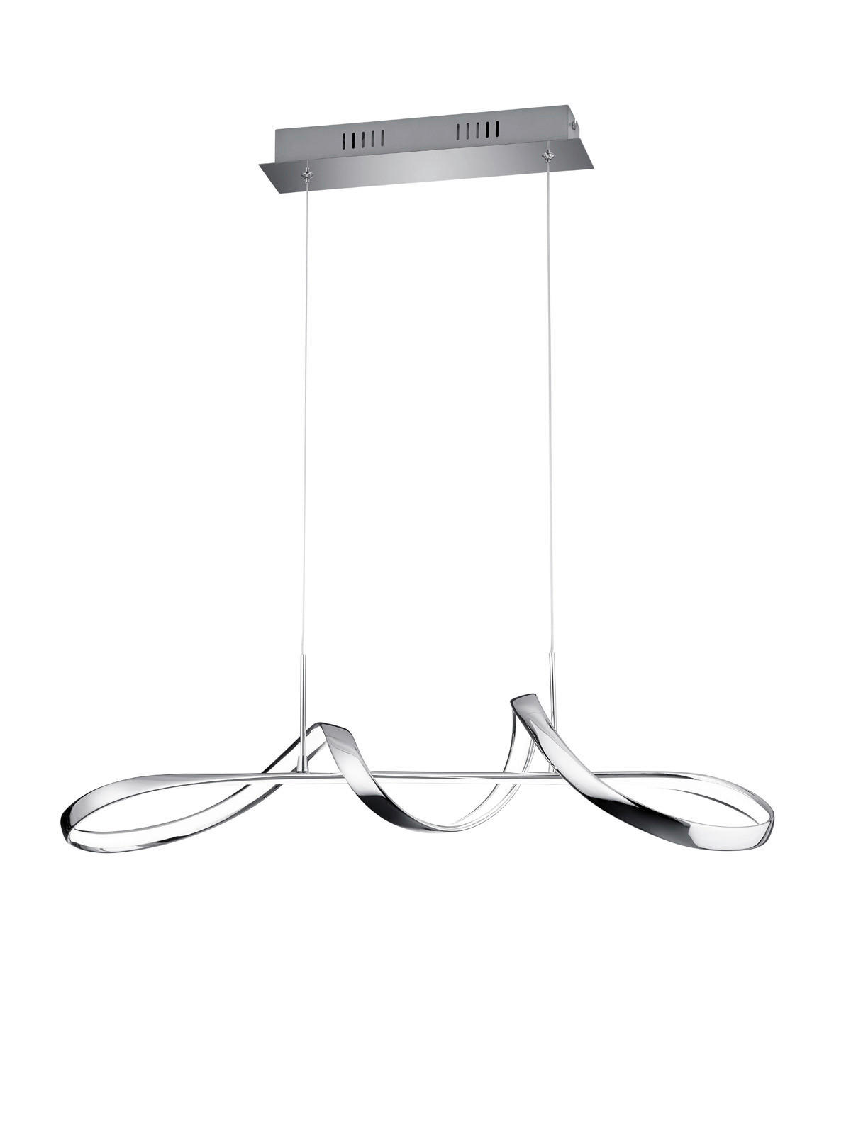 Reality Pendelleuchte  R37091106 Perugia Chrom Metall B/H/T: ca. 81x150x46 cm 1.0 Brennstellen Perugia - Chrom (81,00/150,00/46,00cm) - Reality