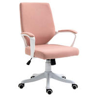 Drehstuhl 921-536PK rosa weiß 921-536PK - weiß/rosa (62,00/92,00/69,00cm) - Vinsetto