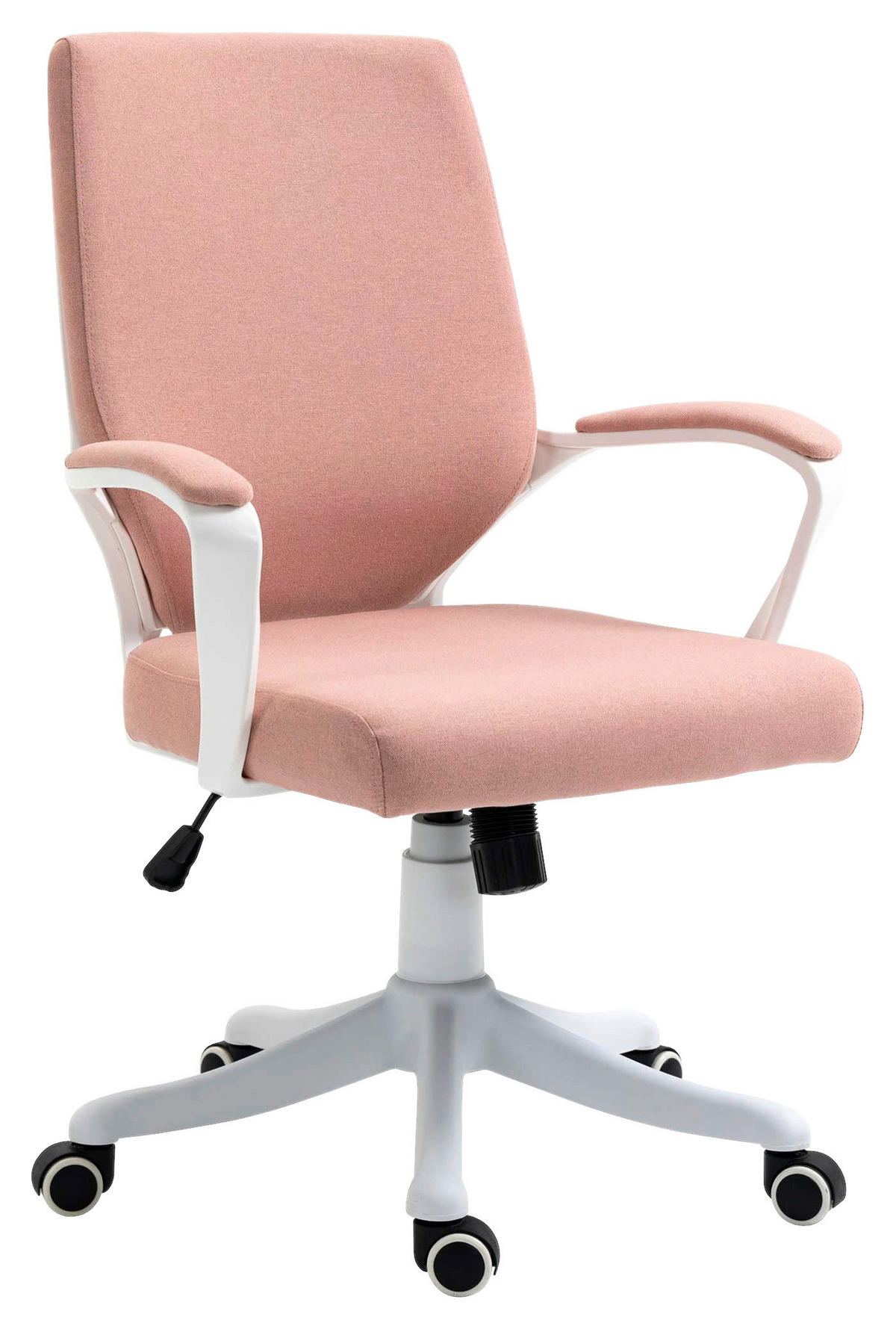 Drehstuhl 921-536PK rosa weiß 921-536PK - weiß/rosa (62,00/92,00/69,00cm) - Vinsetto