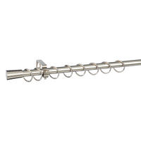 Stilgarnituren Kappe Chrom Metall D: ca. 1,9 cm ausziehbar von ca. 130 bis 240 cm 1.0 Läufe Kappe - Chrom (1,90cm) - POCOline