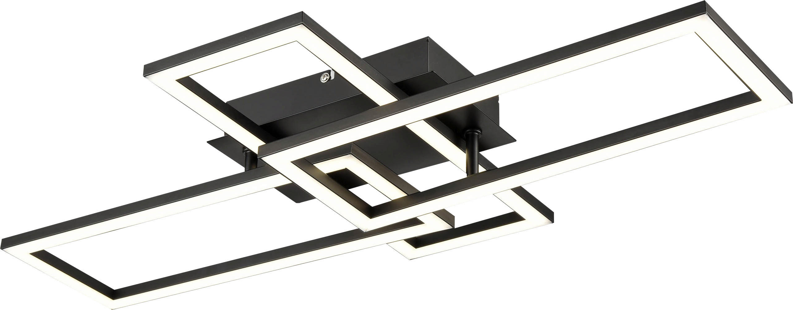 Deckenleuchte schwarz Kunststoff B/H/L: ca. 35x8x64 cm LED-Deckenleuchte_Tahnee - schwarz (64,00/35,00/8,00cm)