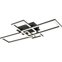 Deckenleuchte schwarz Kunststoff B/H/L: ca. 35x8x64 cm LED-Deckenleuchte_Tahnee - schwarz (64,00/35,00/8,00cm)