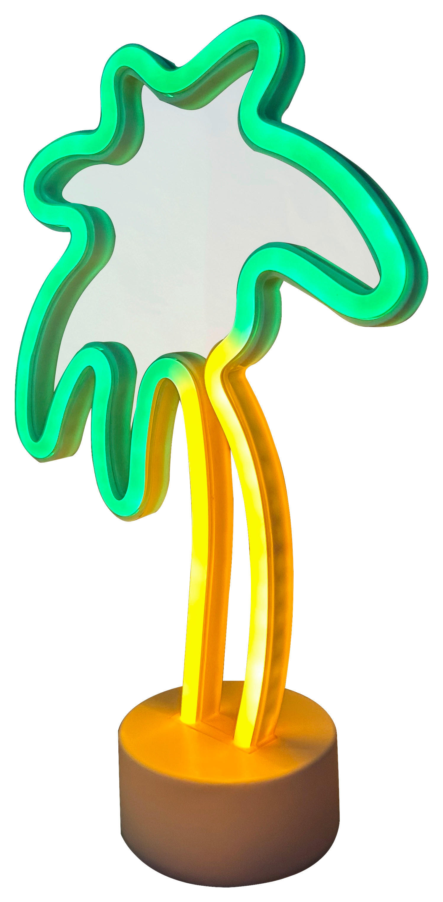 POCOline LED-Neon-Leuchte B/H/L: ca. 18,5x8,5x29,5 cm LED_Neon-Tischleuchte_Palme - (29,50/18,50/8,50cm) - POCOline