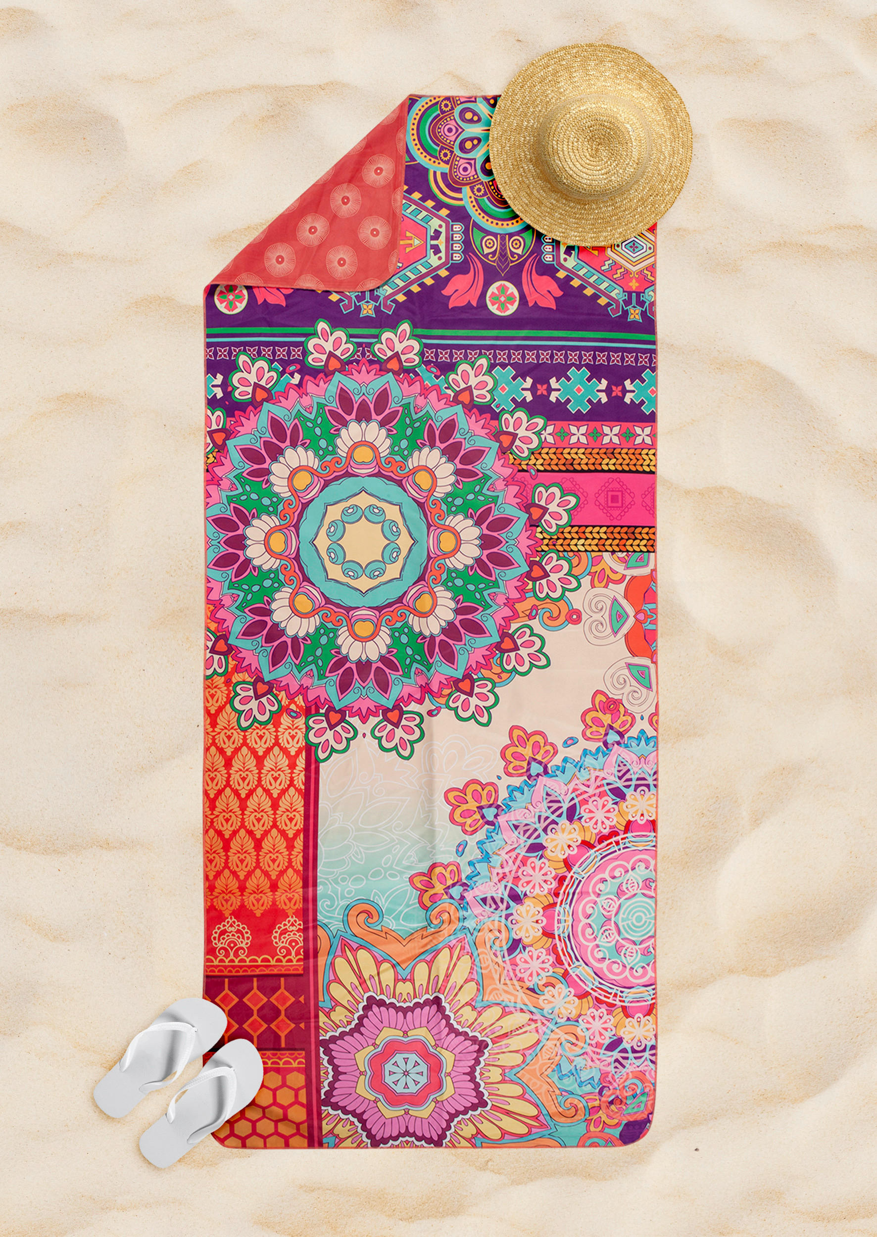 Strandtuch Sherhia Multi Polyester B/L: ca. 50x100 cm Sherhia - Multi (50,00/100,00cm) - HIP