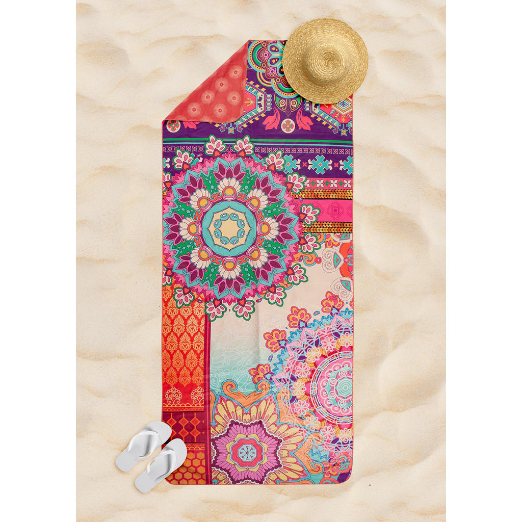 Thumbnail - HIP Strandtuch Sherhia Multi Polyester B/L: ca. 50x100 cm