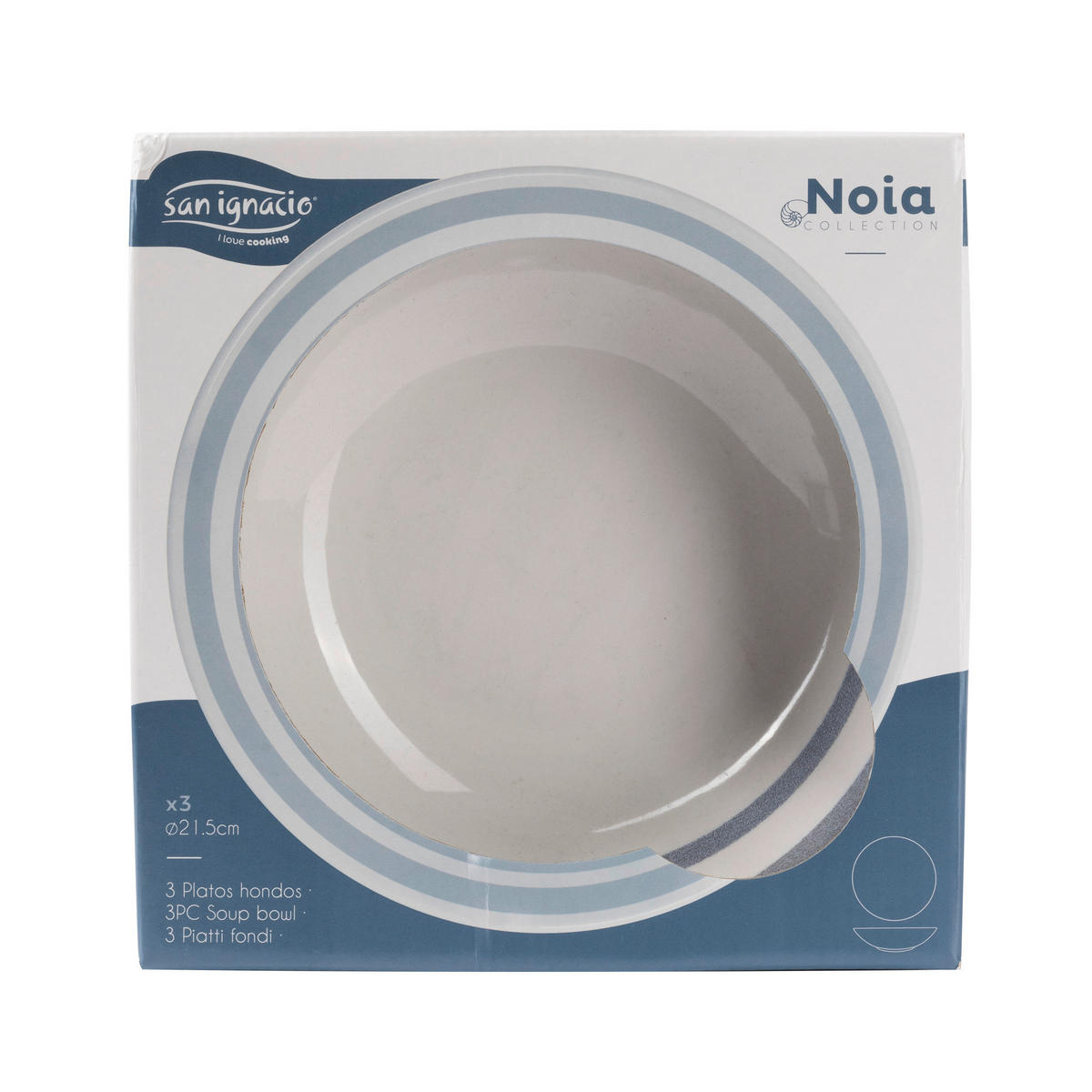 SAN IGNACIO Essteller NOIA weiß Porzellan D: ca. 20 cm NOIA - weiß (20,00cm) - SAN IGNACIO