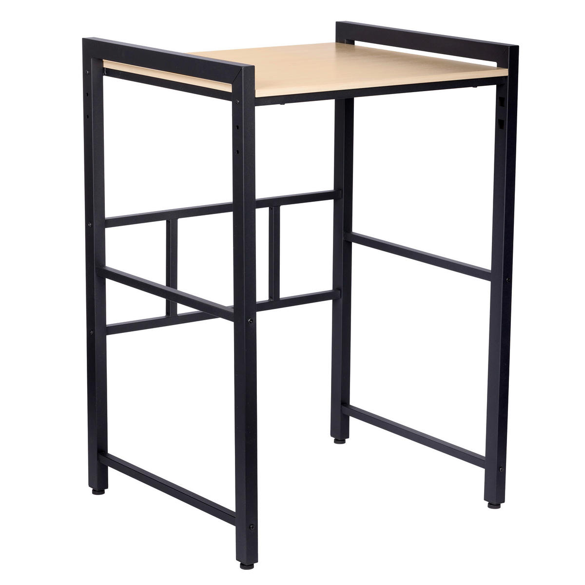 Waschmaschinenregal schwarz Stahl Waschmaschinenregal - schwarz (73,00/105,00/63,00cm)