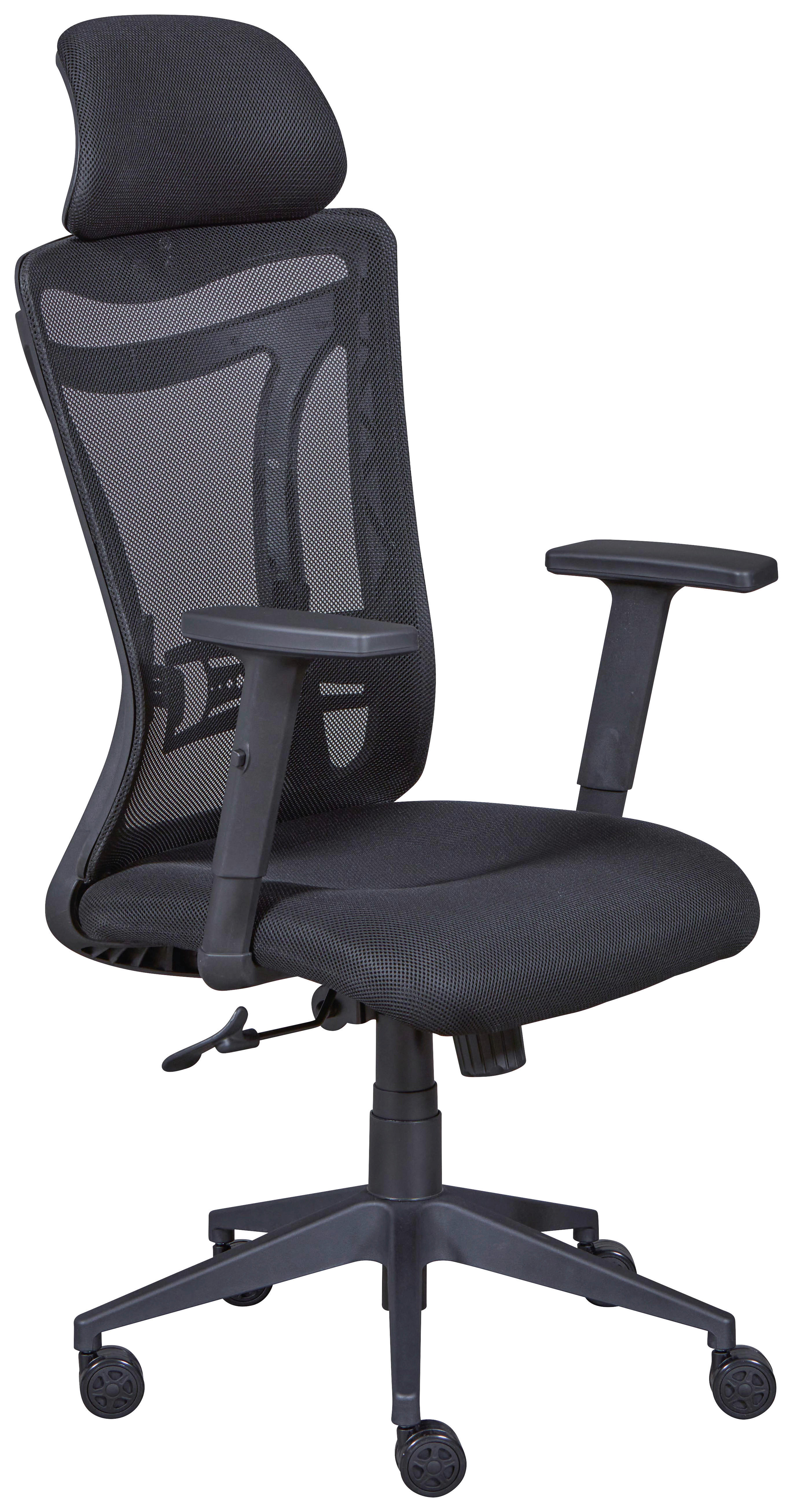 Drehstuhl XL Administrator schwarz Textil XL Administrator - schwarz (61,00/88,00/125,00cm) - Inter Link
