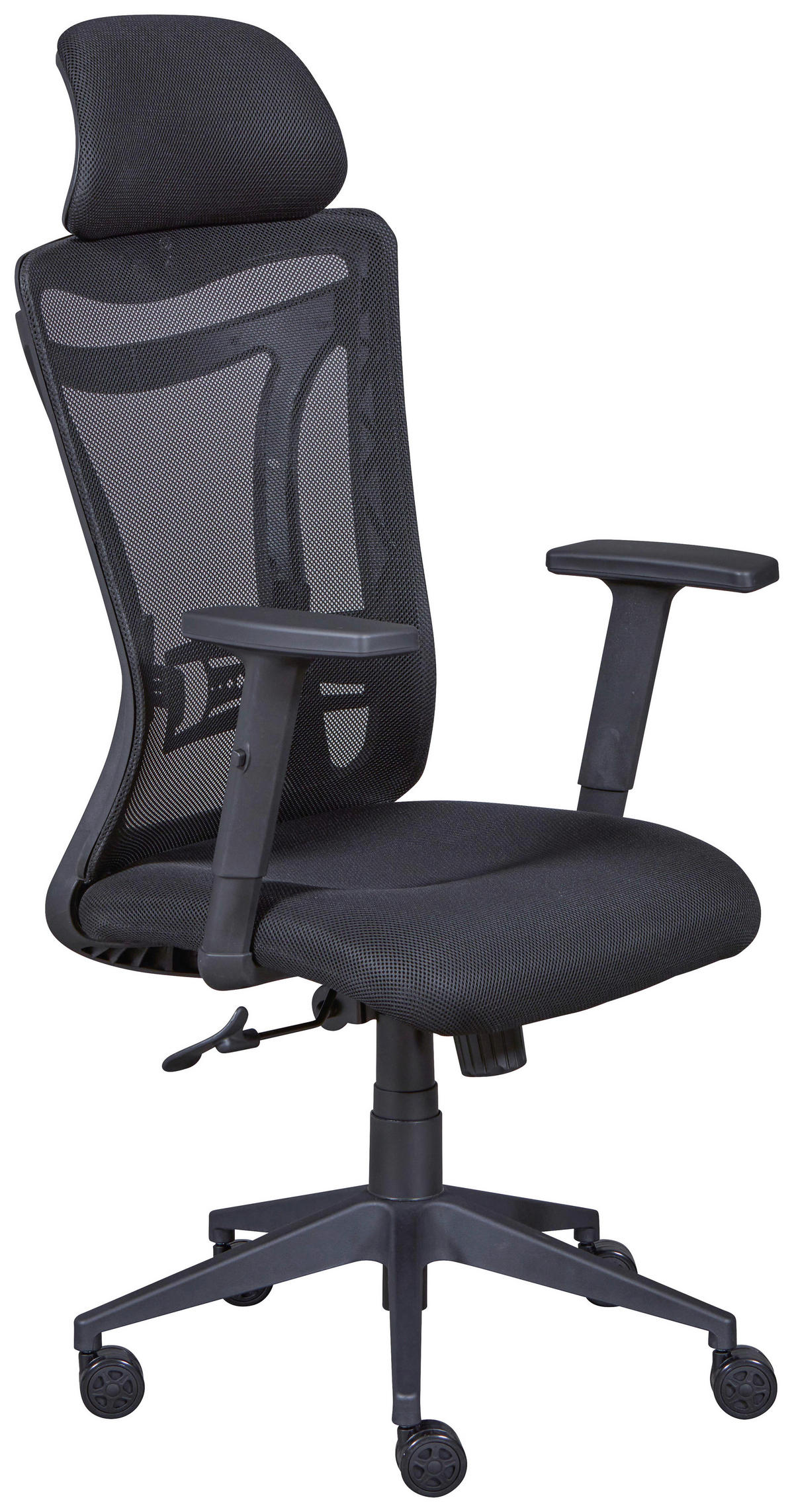 Drehstuhl XL Administrator schwarz Textil XL Administrator - schwarz (61,00/88,00/125,00cm) - Inter Link