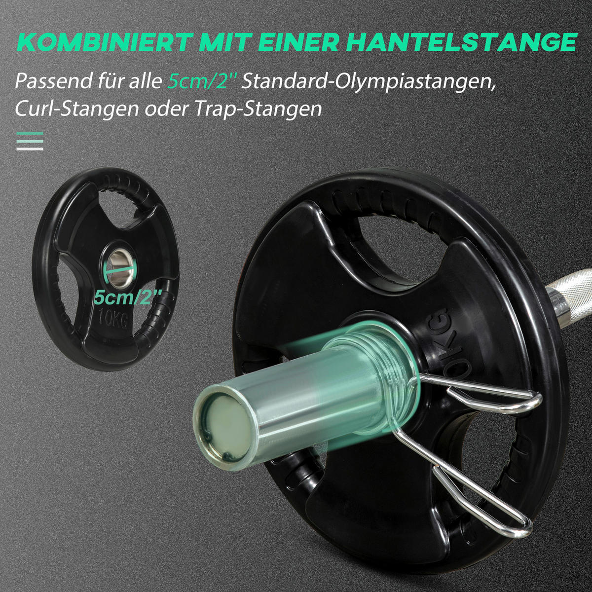 SPORTNOW Hantelscheibe schwarz Edelstahl B/H/L: ca. 32x32x4 cm Hantelscheibe - schwarz (4,00/32,00/32,00cm) - SPORTNOW