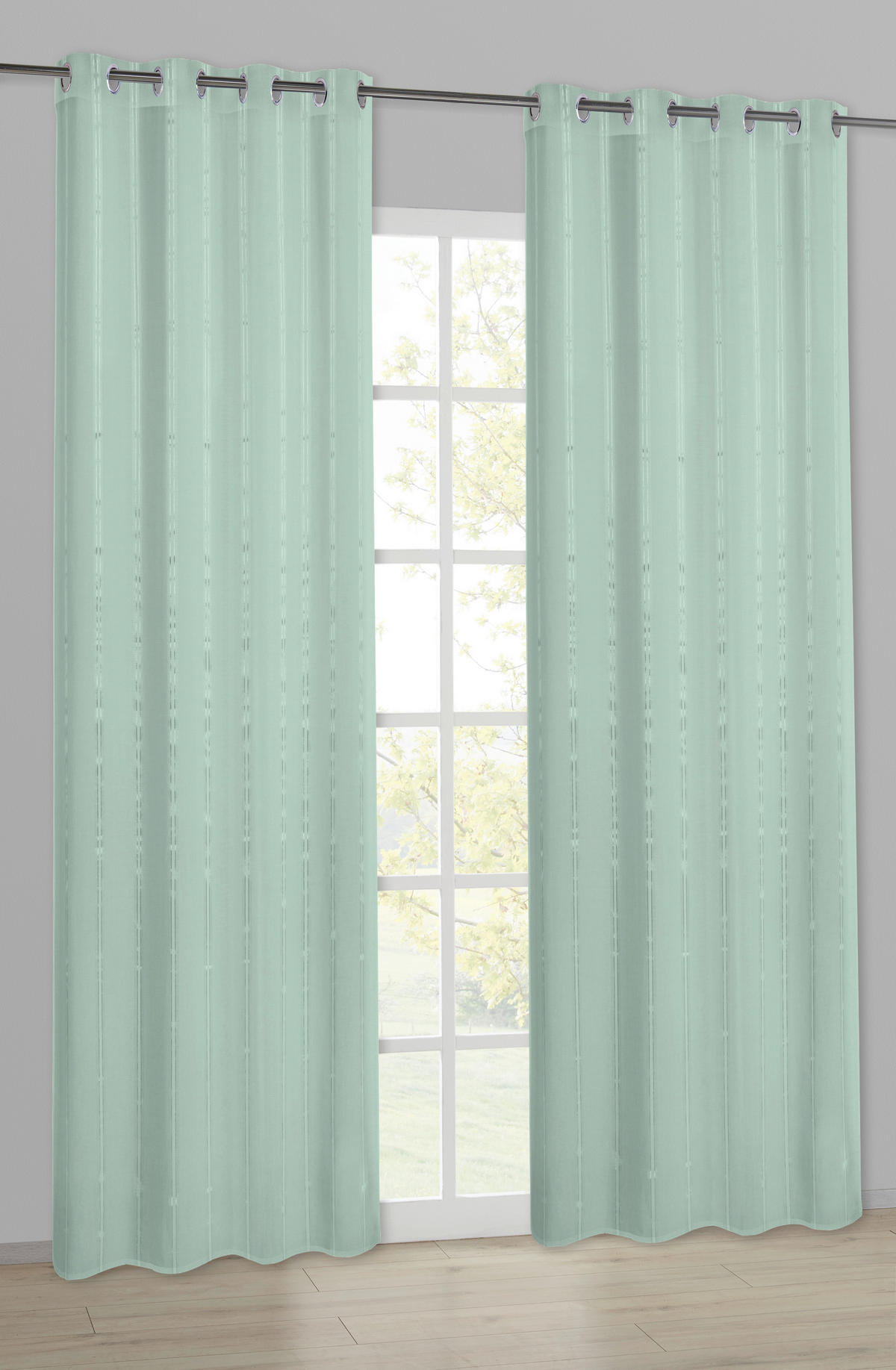 Ösenvorhang Lucy salbei B/L: ca. 140x245 cm Lucy - salbei (140,00/245,00cm)