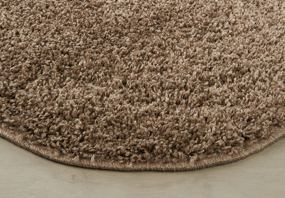 Hochflorteppich Smile taupe D: ca. 67 cm Smile - taupe (67,00cm)