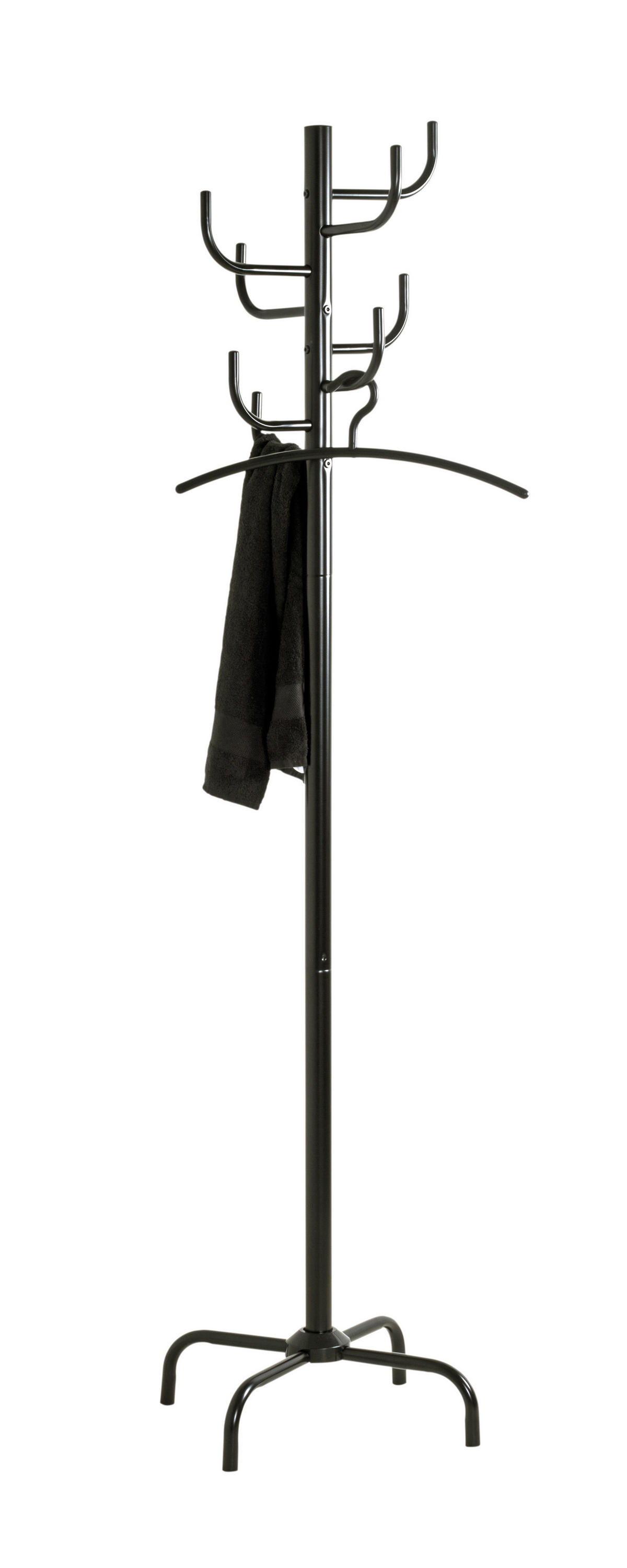 Garderobenständer  schwarz lackiert H/D: ca. 180x48 cm Cactus_Garderobenständer 43100 - schwarz (48,00/180,00cm)
