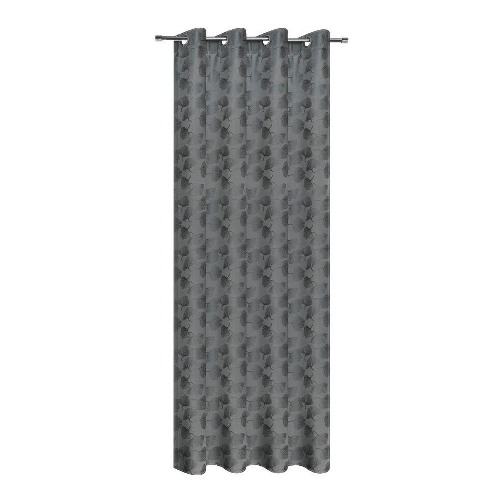 Thumbnail - Happy Home Verdunklungsvorhang Gingko grau B/L: ca. 140x245 cm