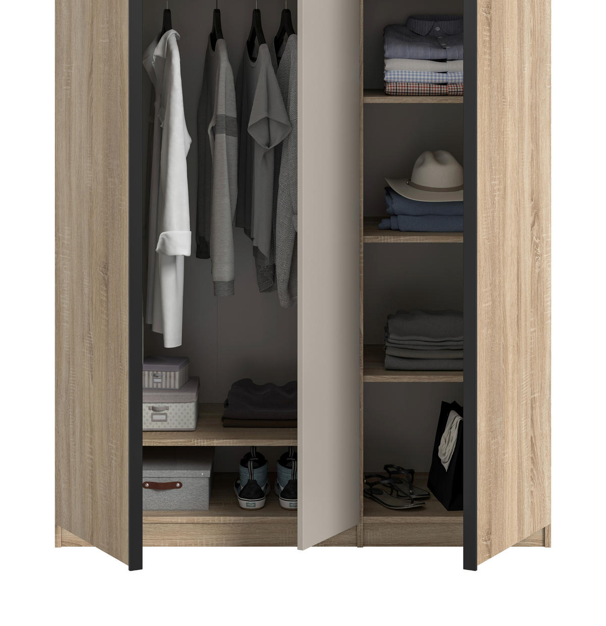 Einlegeböden-Set OAKLAND Eiche Sonoma B/H/T: ca. 78x1,6x48 cm OAKLAND - Eiche/Cashmere (78,00/1,60/48,00cm) - xonox.home