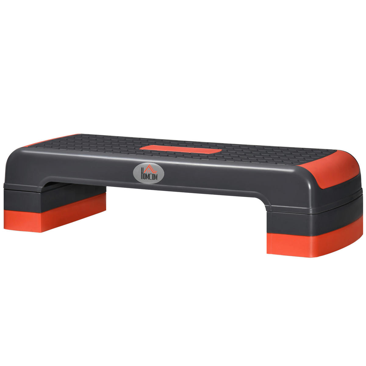 HOMCOM Fitness-Zubehör rot Polypropylen B/H/L: ca. 28x78x20 cm Steppbrett - rot (20,00/28,00/78,00cm) - HOMCOM