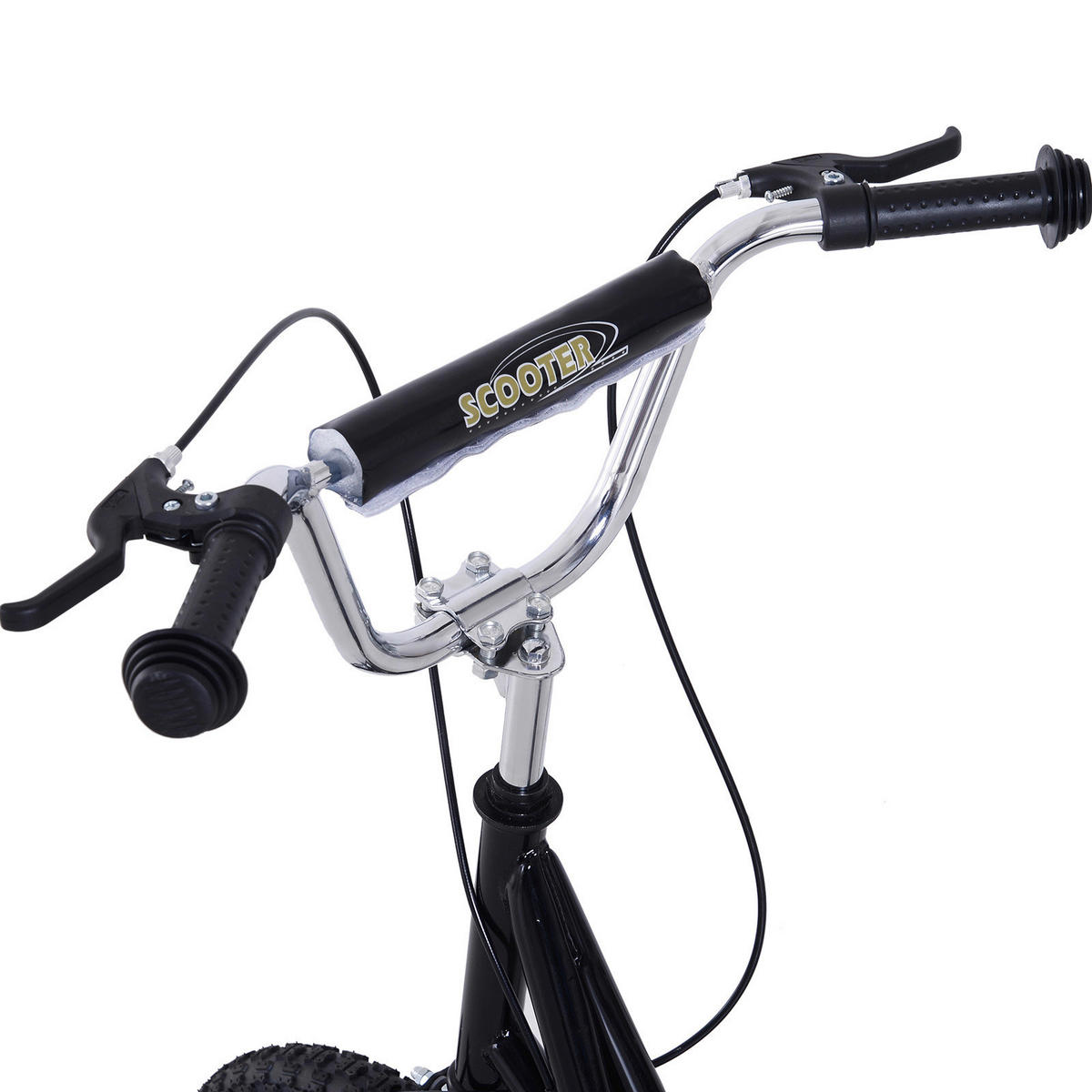 HOMCOM Kinderroller schwarz Kinderroller - schwarz (143,00/58,00/100,00cm) - HOMCOM