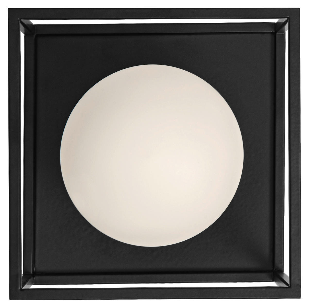 LEDVANCE Badezimmer-Wandleuchte Square 756908 schwarz weiß Metall Glas B/H/L: ca. 15x17,5x15 cm G9 Decor Square - weiß/schwarz (15,00/15,00/17,50cm) - LEDVANCE