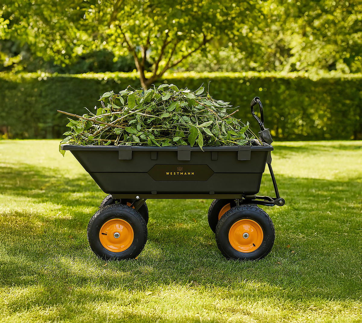 Westmann Schubkarre Prakta schwarz B/H/L: ca. 108x83x145 cm Prakta - schwarz (145,00/108,00/83,00cm) - Westmann