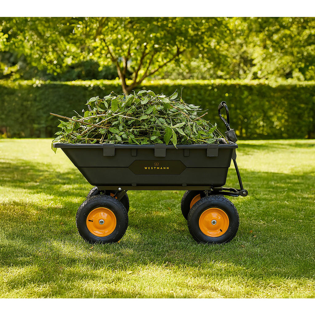 Thumbnail - Westmann Schubkarre Prakta schwarz B/H/L: ca. 108x83x145 cm
