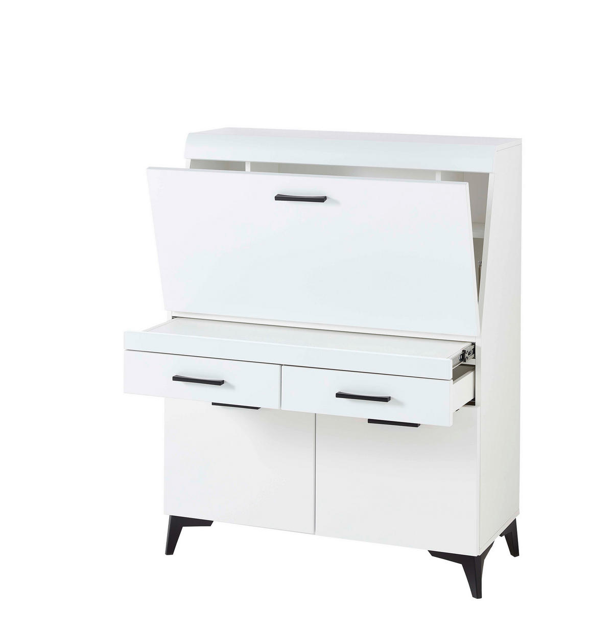 Sekretär Secret weiß matt B/H/T: ca. 98x124x42 cm Secret - weiß (98,00/124,00/42,00cm)